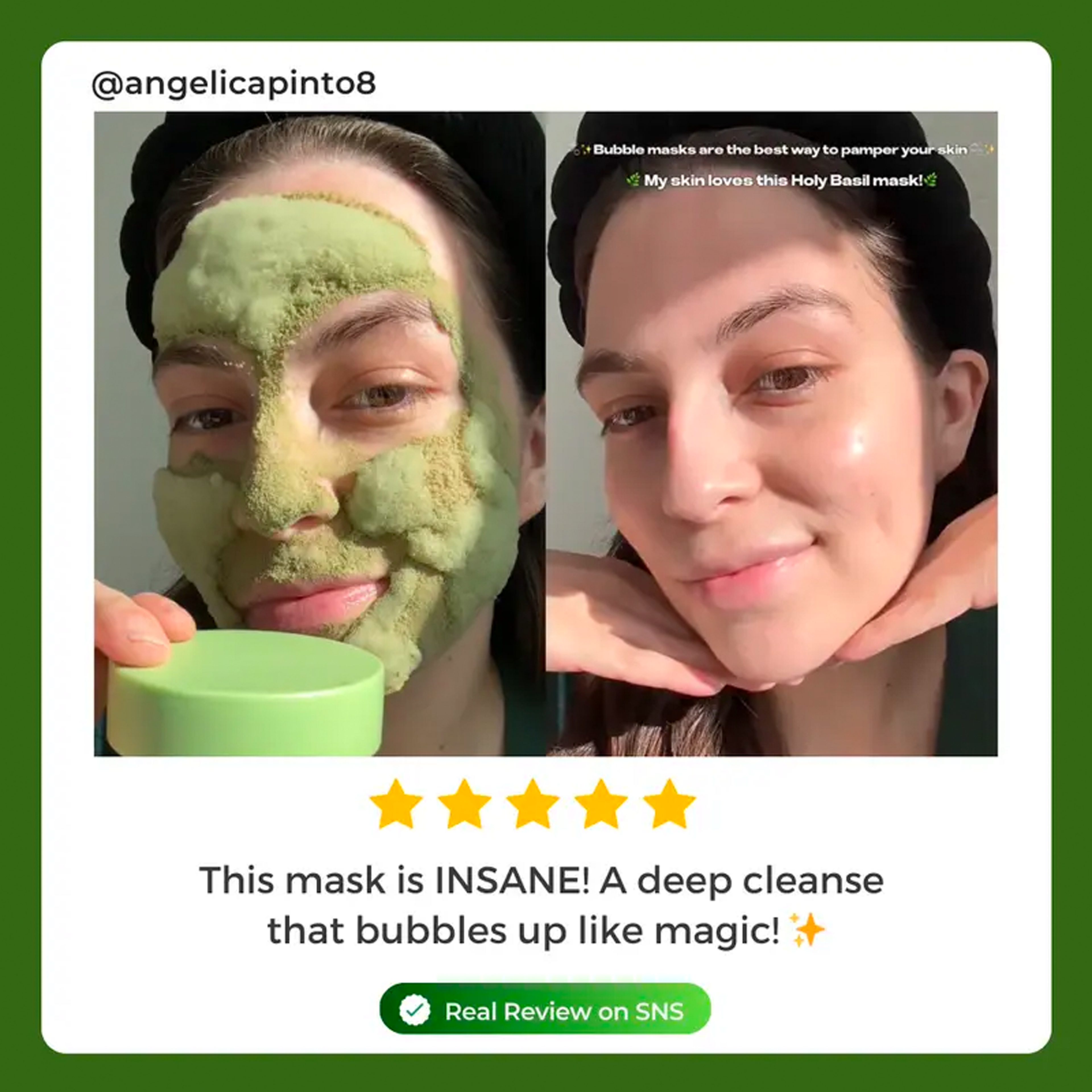 Holy Basil Bubble Deep Mask